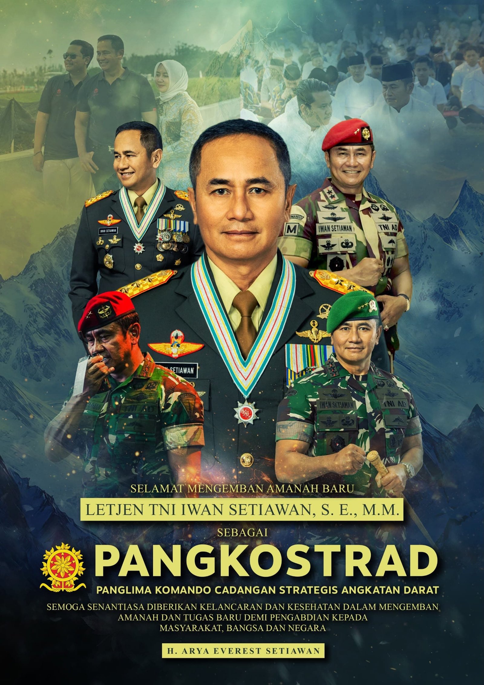 Selamat Mengemban Amanah Baru, Letjen TNI Iwan Setiawan sebagai Pangkostrad